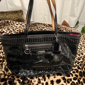 Coach Black and Brown Women's Tote Bag